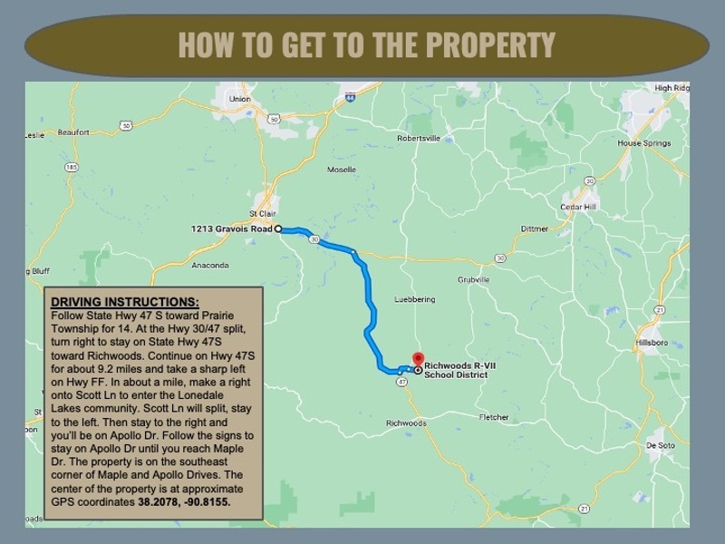 0.40 Acre Lot in Lonedell Lakes, Franklin, Missouri Listed on