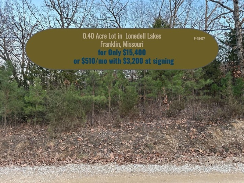 0.40 Acre Lot in Lonedell Lakes, Franklin, Missouri Listed on Land